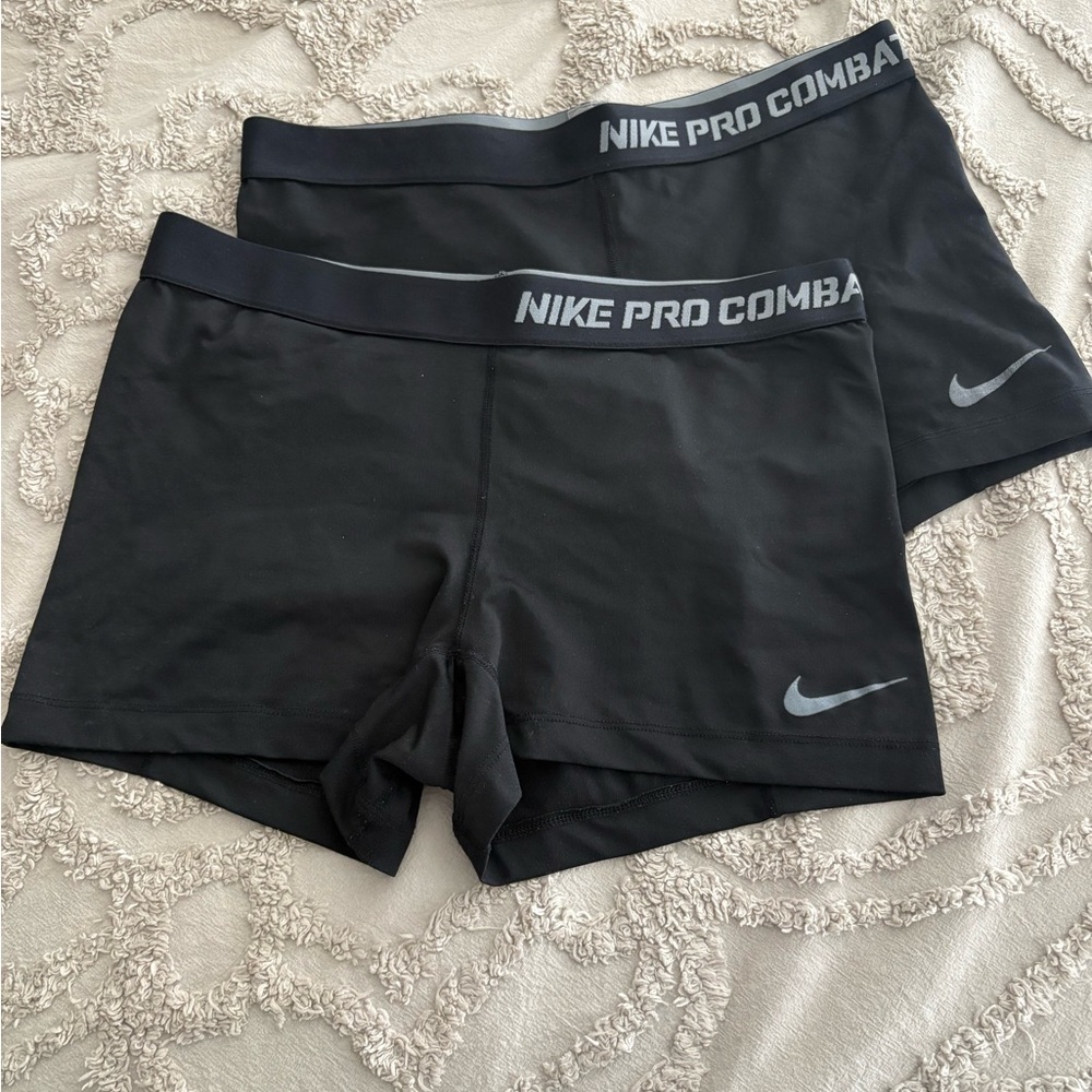 Nike Pro Combat Dri-FIT Compression Shorts in Black (2 PAIRS)